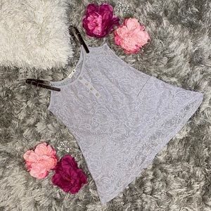 Mine Doily Pattern Top Women size S